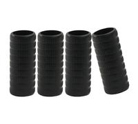 Piutouyar 4 empuñaduras de goma para arco de violín, arco de violín negro, empuñaduras generales, accesorios para violín