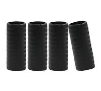 Piutouyar 4 empuñaduras de goma para violonchelo, arco de violonchelo negro, accesorios de agarre general