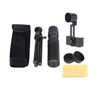 Piuusngy 10-300X Zoom HD Binoculares portátiles fuertes de largo alcance profesional Spyglass Monocular Telescopio Baja Visión Nocturna Negro