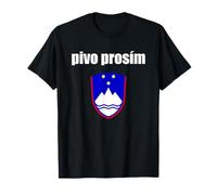 Pivo Prosim Beer Please In Slovenian Shirt Slovenia Vacation Camiseta