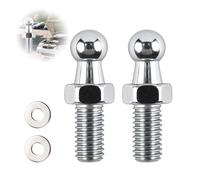 Pivote de bola M8 reforzado de acero inoxidable - 2 unidades de pernos de bola para Stabilus Lift-O-Mat, muelle de gas, amortiguador de portón trasero y amortiguador de portón trasero en la