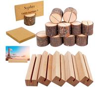 PIWOSGOL 15 Soportes para Cartas, Soportes para Tarjetas de Madera