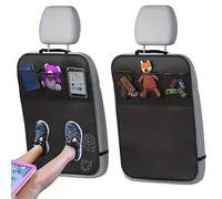 PIWOSGOL 2 Piezas Protector Asiento Coche, Protector Asiento Coche Silla Bebe, Organizador Asiento Coche, Resistente Al Agua, Fácil De Limpiar, Para Protege Los Asientos De Coche De Suciedad y Daño
