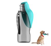 PIWOSGOL 800ML Bebedero Perro Portatil Botella Agua Perro 2 in1 Botella Perros Agua para Perros con Cuenco Plegable para Llevar para Senderismo, Camping, Actividades al Aire Libre