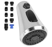 PIWOSGOL Cabezal Rociador para Grifo de Cocina con 3 Modos - Repuesto Extraíble con 9 Adaptadores, Ducha Grifo Cocina, Recambio Cocina Grifo Fregadero Extraíble con Grifos de Cocina y Fregadero