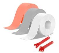 PIWOSGOL Cinta Baño Selladora, 3 Rollos Cinta de Sellado Impermeable Autoadhesivas, Tiras Autoadhesivas Calafateo para Bañera, Puerta, Ventana, Coche, Fregadero de Cocina (3,8cmx3,2m)