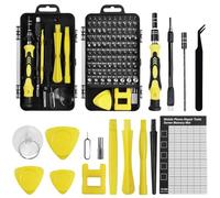PIWOSGOL Destornilladores Precision Kit, 122 en 1Juego de Magnético Destornillador de Precisión, Set Herramientas Precision Reparación per Switch, PS4, Joycon, Xbox, PC, Mac, Laptop, Gafas