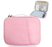 PIWOSGOL Funda para Tablet 9-11 pulgadas, compatible con iPad Pro/Air de 11 pulgadas, iPad A16 /2026/2025/2024/10.Gen 10,9", Galaxy Tab A9+/S9 FE, con asa, funda acolchada con compartimento para, Rosa