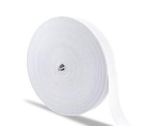PIWOSGOL Goma Elastica Costura 20m x 20mm, Blanco Cinta Elastica Costura, Manualidades Costura Diy, Cuerda Plana Trenzada, Elástico para Pantalones Ropa