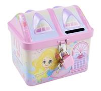 PIWOSGOL Hucha Metálica para Niña con Candado, Hucha Sirena Infantil, Caja De Ahorro, Bote para Monedas, Idea De Regalo para Niña - Vacaciones, Cumpleaños, Navidad