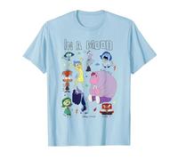 Pixar Inside Out 2 In A Mood Camiseta, Hombre, Azul Bebé, S