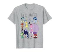 Pixar Inside Out 2 In A Mood Camiseta, Hombre, Gris Jaspeado, 5XL