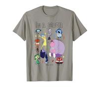 Pixar Inside Out 2 In A Mood Camiseta, Hombre, Pizarra, XL