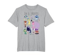 Pixar Inside Out 2 In A Mood Camiseta, Hombre tallas grandes, Gris Jaspeado, 5X Alto