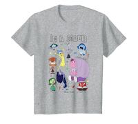 Pixar Inside Out 2 In A Mood Camiseta, Niños, Gris Jaspeado, 6 años
