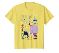 Pixar Inside Out 2 In A Mood Camiseta, Niños, Limón, 4 años