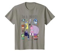 Pixar Inside Out 2 In A Mood Camiseta, Niños, Pizarra, 8 años