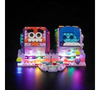 Pixar - Juego de luces LED para Lego Inside Out 2 Mood Cubes 43248 (no Lego), juego de iluminación decorativa para Lego Disney, todo está en pie, 2 dados de estado de ánimo de Pixar, juguete creativo