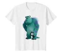 Pixar Monsters at Work James P. Sullivan, AKA Sulley Camiseta, Niños, Blanco, 4 años