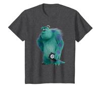 Pixar Monsters at Work James P. Sullivan, AKA Sulley Camiseta, Niños, Jaspeado Oscuro, 4 años