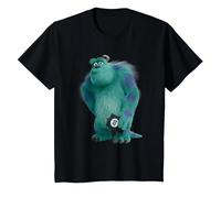Pixar Monsters at Work James P. Sullivan, AKA Sulley Camiseta, Niños, Negro, 4 años