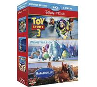 Pixar : Toy Story 3 + Monstres & Cie + Ratatouille [Francia] [Blu-ray]