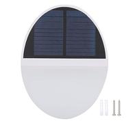 PIXAXOHH Lámpara de pared solar de 159 LED, IP65, resistente al agua, con carga solar por inducción, para exteriores y jardín.