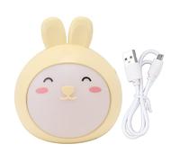 PIXAXOHH Linda luz nocturna de 3 engranajes, atenuación continua, detección táctil, recargable por USB, lámpara de noche (amarillo)