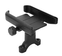 PIXAXOHH Soporte para teléfono de motocicleta, aleación de aluminio, ajustable, para teléfonos de 4 a 7 pulgadas, con cojín de silicona, soporte universal para manillar (negro)