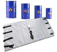 PixCy Calefacción Bidones Cobertura Total,Calentador Barriles Toneladas,Manta Calefactora Bidones,Calentador Bidones Aceite 55 Galones/275 Galones (200 L/1000 L) Gray-275Gallon/1000L