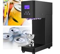 PixCy Cerradora de latas de sobremesa Comercial,Selladora semiautomática,Diámetro de Sellado 55 mm,Sellado preciso,Compatible con Lata/plástico,para Bares y Tiendas de té con Leche Black