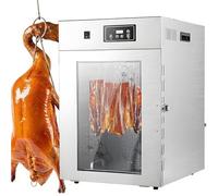 PixCy Deshidratador Comercial Alimentos Secos,Máquina Secadora Deshidratadora Cecina,Gabinete Secado Caja Acero Inoxidable Biltong, Temporizador 24 Horas,para Hierbas,Carne,Fruta,Yogur 15kg