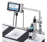 PixCy Impresoras De Inyección De Tinta,Dirección De Impresión Ajustable 360°,Almacenamiento Integrado 8g,Impresora De Códigos De Fecha por Estampación En Caliente 25.4mm