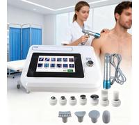 PixCy Máquina Portátil Terapia Ondas Choque,Máquina Terapia Ondas Choque,Masajeador Profesional Ed Dispositivo Terapia Ondas Choque Extracorpóreas,con 11 Cabezales De Masaje Diferentes