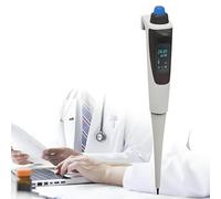 PixCy Pipetas Digitales, pipeta electrónica monocanal de 0,5-1000 µL, pipeta de Laboratorio eléctrica Ajustable, para pipeteo, Mezcla, Control Paso a Paso y dilución 100to1000µL