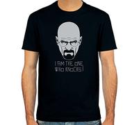 Pixda Camiseta Walt, I Am The One Who Knocks! ::: Color: Rojo, Verde Oliva, Azul Oscuro o Negro ::: Tallas: S-XXL