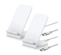 Pixel 8 Pro Cargador inalámbrico, soporte de carga rápida de 15 W para Google Pixel 8/7a/7 Pro/6 Pro/5, paquete de 2 soportes de cargador inalámbrico para teléfono Android para Samsung Galaxy S24