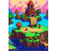 Pixel Adventure 8.5 x 11 Inches College Ruled Composition Notebook - 150 Pages: Perfect for School, Office, and Journaling