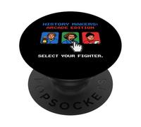 Pixel Art de 8 bits para Jugadores Retro de History Makers Arcade Edition PopSockets PopGrip Adhesivo