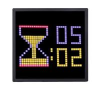 Pixel Art Digital Picture Frame, 16x16 LED Display App Control Pixel Digital Picture Frame, Marco de Animación Wall/Desk Mount, 13 Idiomas, Control Remoto, Brillo Continuo