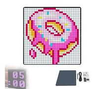 Pixel Art Display - Marco de fotos digital, 32 x 32 LED programable para bricolaje, accesorios de juegos, reloj despertador digital, luz de neón, decoración de iluminación única, decoración de