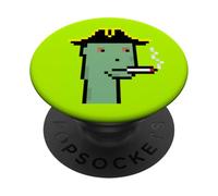 Pixel Art generativo de Degen Smokers Club #392 de NFT Ravencoin PopSockets PopGrip Adhesivo