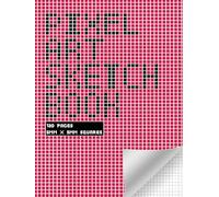 Pixel Art Sketchbook: 120 Blank Pages of 5mm by 5mm Grip Paper for Pixelated Designs, For Artists and Video Game Lovers, Red Pixel Cover