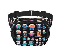Pixel Bear Riot - Riot - Riot - Riñonera multifuncional, bolsa de mensajero unisex de moda, bolsa de almacenamiento de deportes