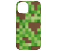 Pixel Block Camo Green Pattern for Gamers and Adventure Fans Carcasa para iPhone 14