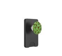 Pixel Block Camo Green Pattern for Gamers and Adventure Fans PopSockets PopWallet para MagSafe
