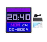 Píxel Digital Photo Frame Murn Mount Desktop 64x64 Marco de Pantalla del Panel LED con Aplicación para Decoración de la Sala de Juegos