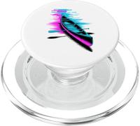 Pixel Glitch Art Canoa Piragüismo Remo PopSockets PopGrip para MagSafe