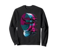 Pixel Glitch Art Esgrima Casco Espada Esgrimista Sudadera
