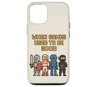 Pixel Knight Ninja Astronauta Robot Retro Gamer Gaming Carcasa para iPhone 12/12 Pro